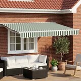  Ručno sklopiva tenda Zelena i bijela 3,5 x 2,5 m | shoptok.hr