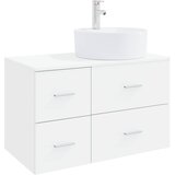  Set namještaja za kupaonicu 2 kom. Bijela Konstruirano drvo 49,5 x 44,5 x 76 cm | Shoptok.si