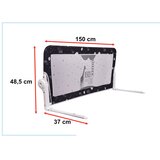  Sigurnosni štitnik za krevet 150cm crni | shoptok.hr