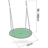 Neo-Sport Swingo ljuljačka “ gnijezdo” – zeleno, promjer 120 cm | shoptok.hr