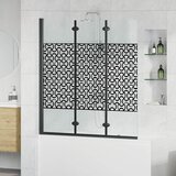  Ograda za tuš Crna i prozirna 130 x 130 cm | shoptok.hr