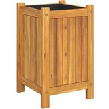 Maison Chic Vrtno cvetlično korito - Cvetlični Lonec s podlogo 31x31x50 cm trden akacijev les, (21788985) | Shoptok.si