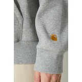 Carhartt WIP Chase Pulover s kapuco grey heather / gold | Shoptok.si