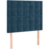  LED posteljno vzglavje temno modro 90x5x118/128 cm žamet | Shoptok.si