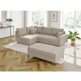 Ropez Bež tabure iz tkanine bouclé Ariella – | Shoptok.si