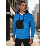 DStreet Bluza męska z kapturem niebieska | Shoptok.si