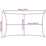  Jedro za zaštitu od sunca 160 g/m² crveno 5 x 8 m HDPE | shoptok.hr