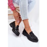 EVENTO Classic Women's Moccasins Made Of Eco Leather Black Enticca | Shoptok.si