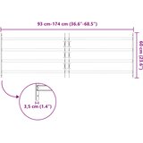  Sigurnosna rešetka za prozore s 4 poprečne šipke 93-174 cm | shoptok.hr