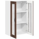 Zidni stakleni ormarić Lucca Smeđi hrast 60 x 31 x 100 cm | shoptok.hr