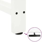  Noge za jedilno mizo bele barve 2 kosa 70 x (72-73) cm jeklo | Shoptok.si