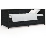  Dnevni ležaj crni 90 x 200 cm od masivne borovine | Eponuda.ba