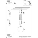 Sollux Stropna svetilka HALO bela IP44, (5000352249) | Shoptok.si