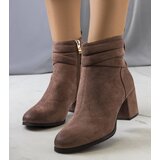 Gemre Brown heeled ankle boots Fletcher | Shoptok.si