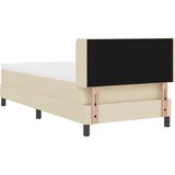 Krevet s opruga kutije s uzglavljem Krema 200 x 90 cm tkanina | Eponuda.ba