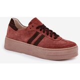 Zazoo Women's Suede Sneakers on Platform | Shoptok.si