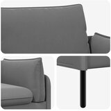 SOFA za 3 osobe 3-sjedalo Tamnosiva 222 x 81 x 89 cm Baršun - Tamnosiva 180 cm | shoptok.hr