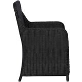  7-dijelni vrtni blagovaonski set crni | Eponuda.com