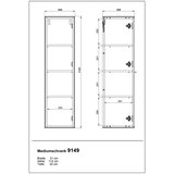 Germania Sivo-bež kupaonski ormarić 31x112 cm Sovana – | shoptok.hr