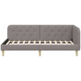  Kutni okvir kreveta Sivo-smeđa 100 x 200 cm tkanina | shoptok.hr