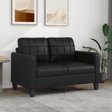 vidaXL Dvosed črn 120 cm umetno usnje Cene