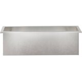  Vrtna posuda za sadnju s LED svjetlom Srebrna 30 x 100 x 30 cm | shoptok.hr
