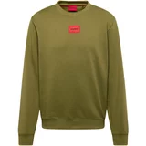 Hugo Sweater majica 'Diragol212' svijetlozelena / svijetlocrvena / crna