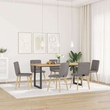  Jedilni stoli 6 kosov taupe blago, (21822609) | Shoptok.si