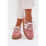 Boto Women's Suede Sneakers On Platform Pink Venera | shoptok.hr