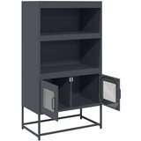 vidaXL Highboard Antracit 68x39x123 cm Jeklo | Shoptok.si