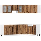  11-dijelni set kuhinjskih ormarića "Lyon" Staro drvo Inženirsko drvo | shoptok.hr