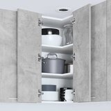 Viseći ormarić s pohranom Beton siva i bijela 57 x 57 x 80 cm | shoptok.hr