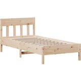 vidaXL Okvir kreveta bez madraca 75 x 190 cm od masivne borovine Cijene