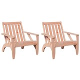 vidaXL Garden Adirondack stoli 2 kosa 75x77x77 cm masivni les Douglas, (21828013) | Shoptok.si
