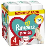 Pampers pants pelene monthly S4, 9-15kg 176 kom