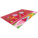Kayoom RAVNO TKANA PREPROGA 140/200 cm taftano večbarvno, roza | Shoptok.si