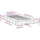  Okvir za krevet smeđi hrast 120x190 cm konstruirano drvo | shoptok.hr