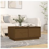  Klubska mizica meo rjava 80x50x35 cm trdna borovina | Shoptok.si