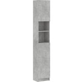 Maison Chic Kopalniška omarica - Kopalniški kabinet betonsko siva 32x25,5x190 cm iverna plošča, (21795024) | Shoptok.si