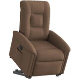 vidaXL Naslonjač na podizanje od tkanine smeđi Cijene