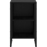 vidaXL Nočna omarica Črna Orehovina 39,5 x 30 x 50 cm Konstruiran les | Shoptok.si
