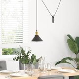 VISILICA podesiva po visini E27 sjajno crna Ø 22 cm metal | Eponuda.ba