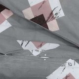  Set posteljine za poplun sivi 140 x 200 cm pamučni | shoptok.hr