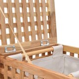 vidaXL koš za perilo iz trdne orehovine 39x39x65 cm | Shoptok.si