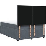  Krevet s oprugama i madracem tamnosivi 140x200 cm baršunasti | shoptok.hr