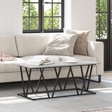 vidaXL sivi sonoma stolić za kavu 100x50x40 cm od konstruiranog drva i metala | shoptok.hr