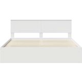  Konstrukcija postelje Bela 180 x 200 cm Masivno borovo les, (5000103259) | Shoptok.si