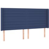  LED uzglavlje plavo 203 x 16 x 118/128 cm od tkanine | shoptok.hr