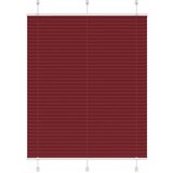 vidaXL Plisirana roleta Bordeaux crvena 105x150 cm Širina tkanine | shoptok.hr