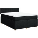 Maison Chic Box spring postelja - Vzmetna postelja z vzmetnico črna 140x200 cm blago SL18022, (21885115) | Shoptok.si